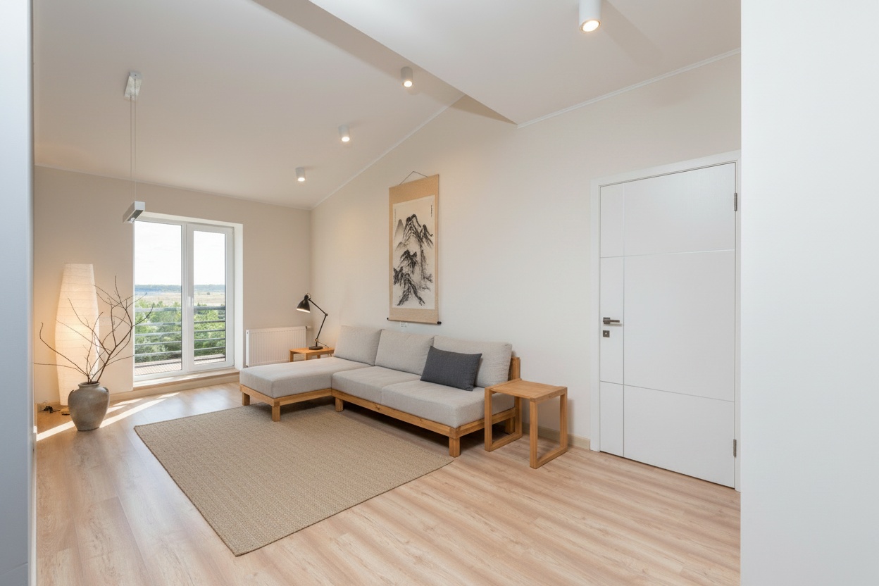 Short-term rental bedroom before and after a Restage restyle — after, restyled by Restage